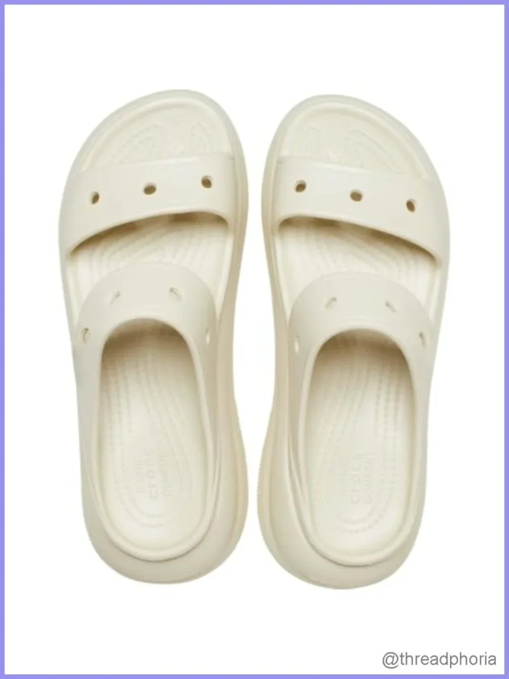 Women's Classic Crush Platform Sandals 60mm Slip-On Clogs